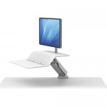 Single Monitor Mount Height Adjustable Platform - Desk Clamp