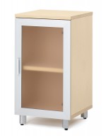Small Storage Cabinet with Glass Door
