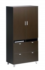 Vertical Storage Cabinet with Lateral File drawers