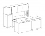 U Shaped Reception Desk with Storage