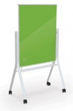 Mobile Magnetic Glass Dry Erase Board