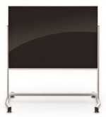 Mobile Black Glass Magnetic Dry Erase Board