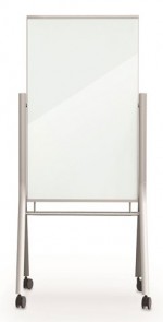 Mobile Magnetic Glass Dry Erase Whiteboard