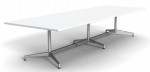 Rectangular Conference Table with Steel Base