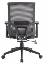 Mesh Back Office Chair with Leather Seat