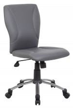 Vinyl Mid Back Chair without Arms