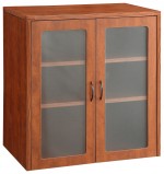 Storage Cabinet with Glass Doors