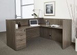 L Shaped Reception Desk with Drawers