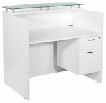 Small Reception Desk with Drawers
