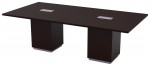 Rectangular Cube Base Conference Table with Power