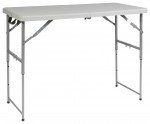 Height Adjustable Folding Table - 48