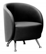 Modern Black Club Chair