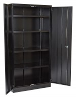 Storage Cabinet with 4  Adjustable Shelves