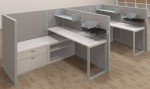 6x6 Cubicle Workstation with Lair Desking System