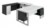 U Shaped Height Adjustable Desk