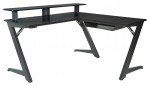 L Shaped Gaming Desk with LED Lights