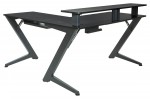 L Shaped Gaming Desk with LED Lights