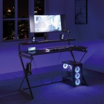 Gaming Desk with LED Lights