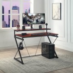 Gaming Desk with LED Lights