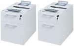 Pair of 2-Drawer Hanging Pedestals for Simple System Desks