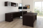 U Shaped Height Adjustable Sit Stand Executive Desk