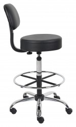 Tall Medical Stool with Back