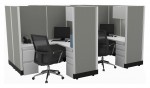 4 Person Cubicle with Power