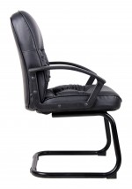 Mid Back Leather Guest Chair