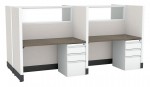 4 Person Call Center Cubicle with Power