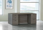 Bow Front Desk with Drawers