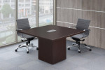 Cube Base Square Conference Room Table and Chairs Set
