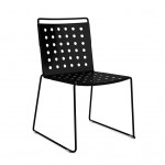 Stackable Outdoor Chair, Set of 10 with Included Dolly