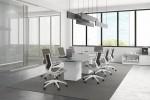 Cube Base Conference Table and Chairs Set
