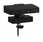 Dual Monitor Arm Base with Power Strip