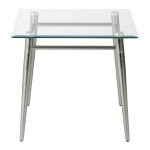 Square Glass Top Table