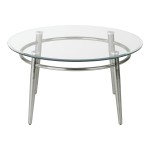 Circular Glass Top Table