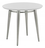 Round End Table with Metal Legs