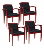 Hardwood Reception Chair - Set of Four