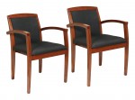 Hardwood Reception Chair - Set of 2