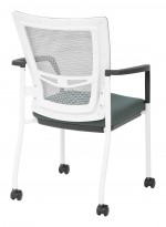 Mesh Back Guest Chair on Wheels