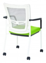 Mesh Back Guest Chair on Wheels