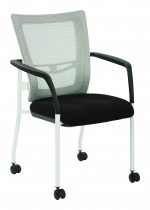 Mesh Back Guest Chair on Wheels