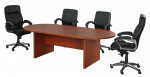 Racetrack Conference Room Table and Chairs Set