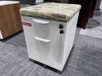 2 Drawer Mobile Pedestal with Cushion Top