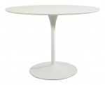 Modern Table with Metal Pedestal