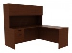 L-Shaped Desk with Hutch