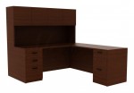 L-Shaped Desk with Hutch