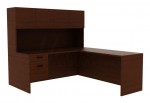 L-Shaped Desk with Hutch