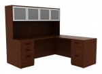 L Desk with Hutch