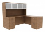 L Desk with Hutch